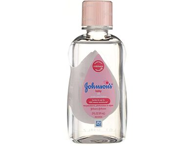 Johnson & Johnson Baby Oil, 3 fl oz/89 mL