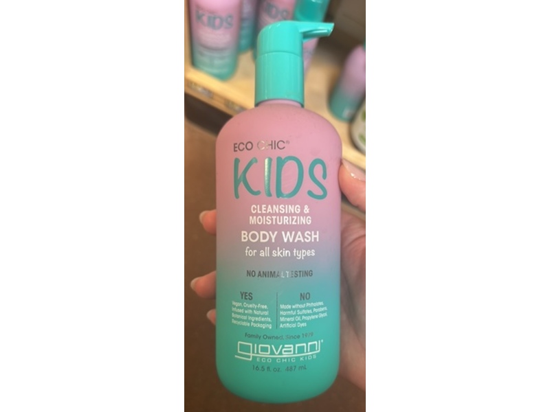 Govanni Eco Chic Kids Cleansing & Moisturizing Body Wash, 16.5 fl oz/487 mL