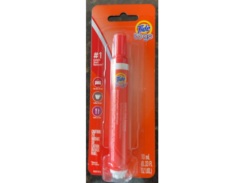 Tide To Go Instant Portable Stain Remover Pen, 0.33 fl oz/10 mL