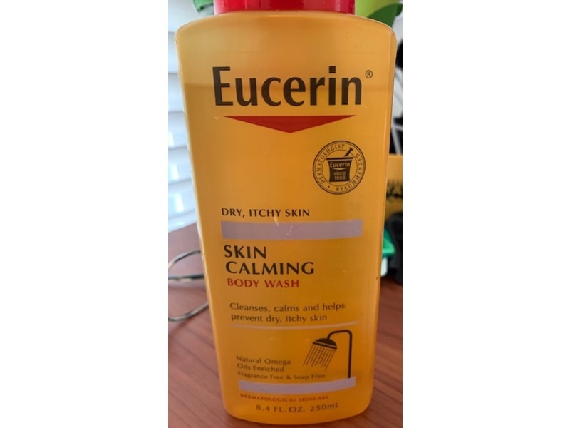 Eucerin Skin Calming Body Wash, 8.4 fl oz/250 mL