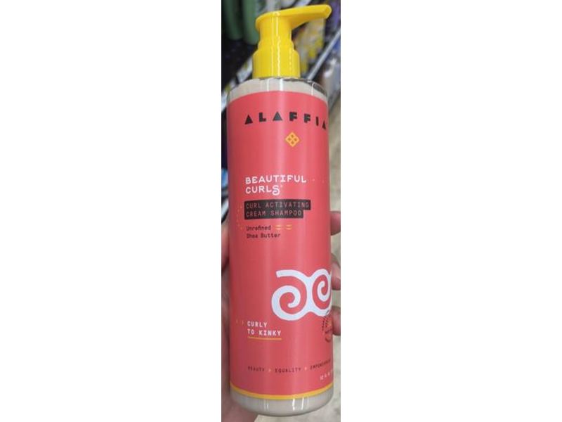 Alaffia Curl Activating Cream Shampoo, Shea Butter, 12 fl oz/354 mL