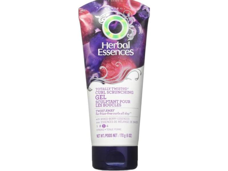 Herbal Essences Totally Twisted Curl Scrunching Gel, Mixed Berry Essences, Strong, 6 oz/170 g