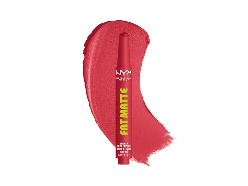 NYX Professional Makeup Smooth Color Lipstick, Flamingo Feather, 0.07 oz/2 g