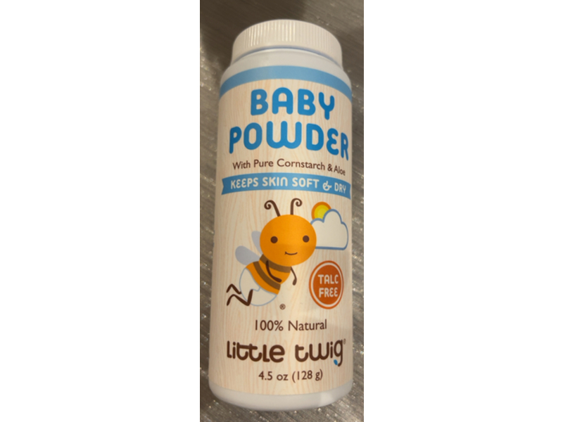 Little Twig Baby Powder, Pure Cornstarch & Aloe, 4.5 oz/128 g
