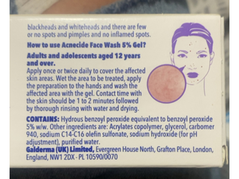 Acnecide Face Wash Gel, 50 g