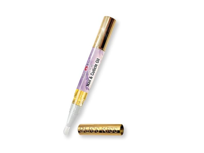 Bliss Kiss Simply Pure Nail & Cuticle Oil, Lavender Vanilla, 0.06 fl oz/2 mL