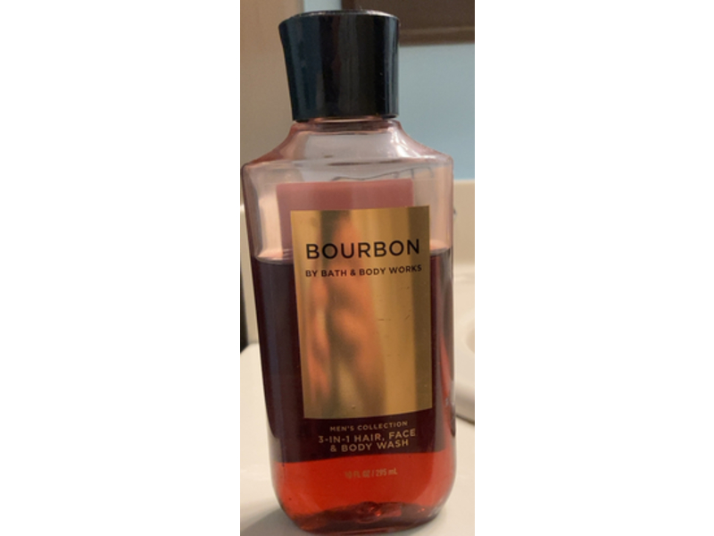 Bath & Body Works Bourbon 3 In 1 Hair, Face & Body Wash, 10 fl oz/295 mL, Pack Of 2