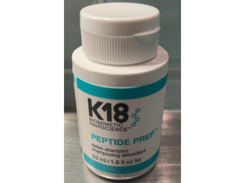 K18 Biomimetic Hairscience Peptide Prep Detox Shampoo, 1.8 fl oz/53 mL