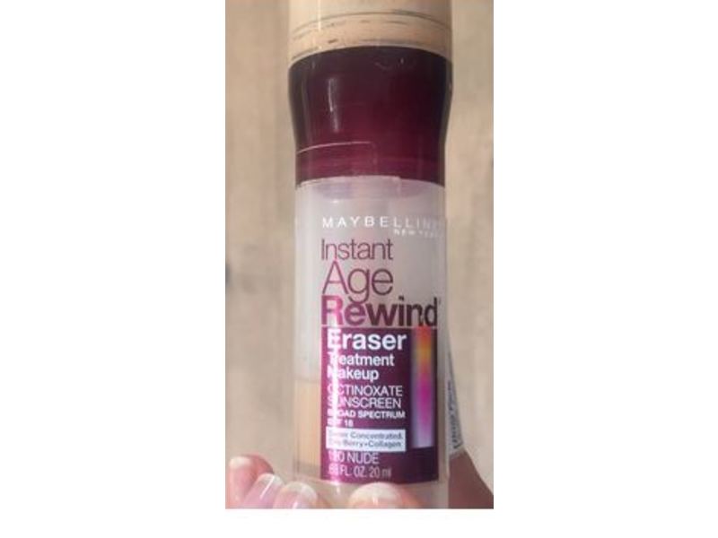 Maybelline New York Instant Age Rewind Eraser Treatment Makeup, 150 Classic Ivory, SPF 18, 0.68 fl oz/20 mL