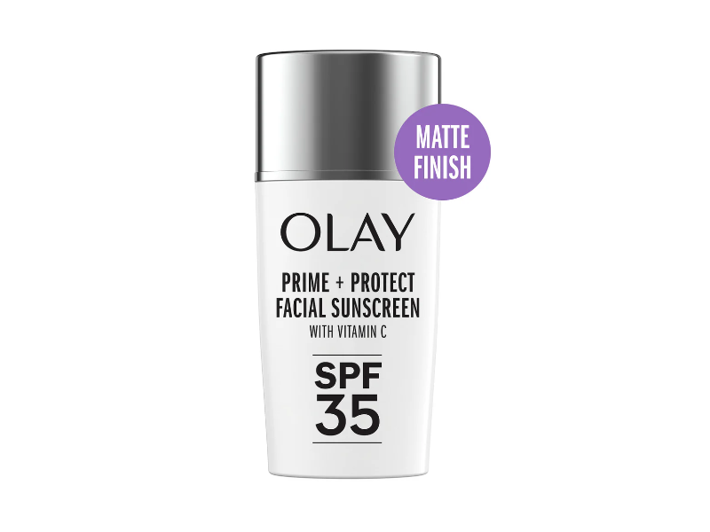 Olay Prime & Protect Face Sunscreen, SPF 35, Vitamin C, 1.3 fl oz/40 mL