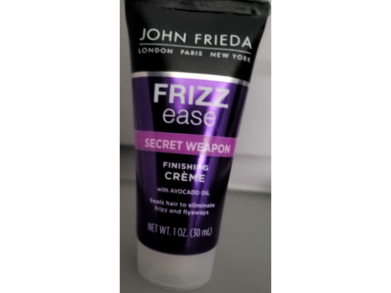 John Frieda Frizz Ease Secret Weapon Finishing Creme, Avocado Oil, 1 oz/30 mL