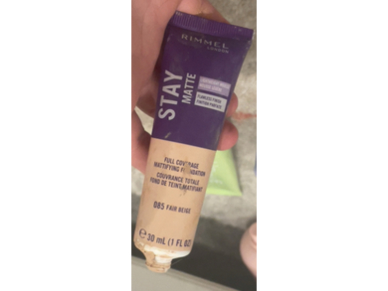 Rimmel Stay Mattifying Foundation, 085 Fair Beige, 1 fl oz/30 mL