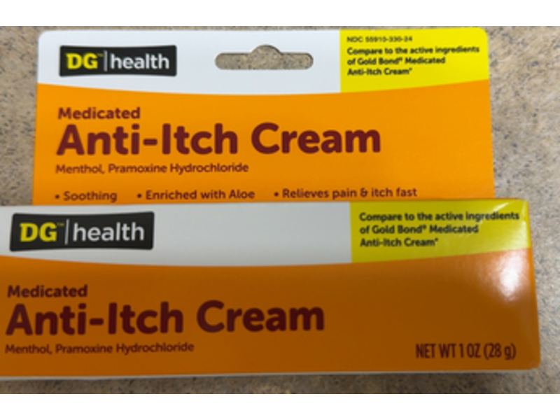 Dg Health Medicated Anti Itch Cream, 1 oz/28 g