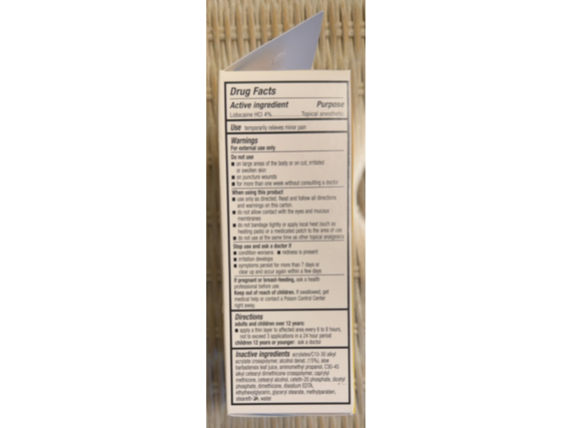 Aspercreme Pain Relief Cream, Lidocaine, 1.75 oz/49.6 g