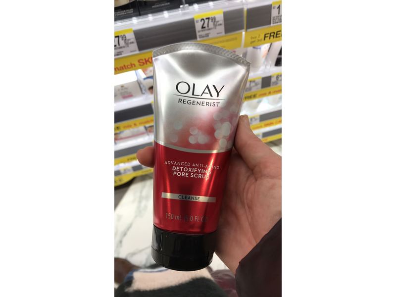 Olay Regenerist Detoxifying Pore Scrub Cleanser, 5.0 Fluid Ounce