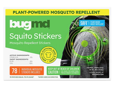 Bugmd Mosquito Repellent Stickers, 78 Count