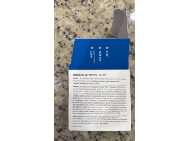 Medicube Zero Pore Pad, 5.46 oz/155 g, Count 70