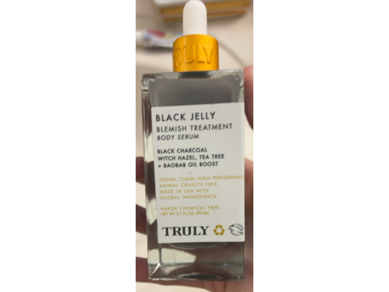 Truly Black Jelly Blemish Treatment Body Serum, 3.1 fl oz/30 mL