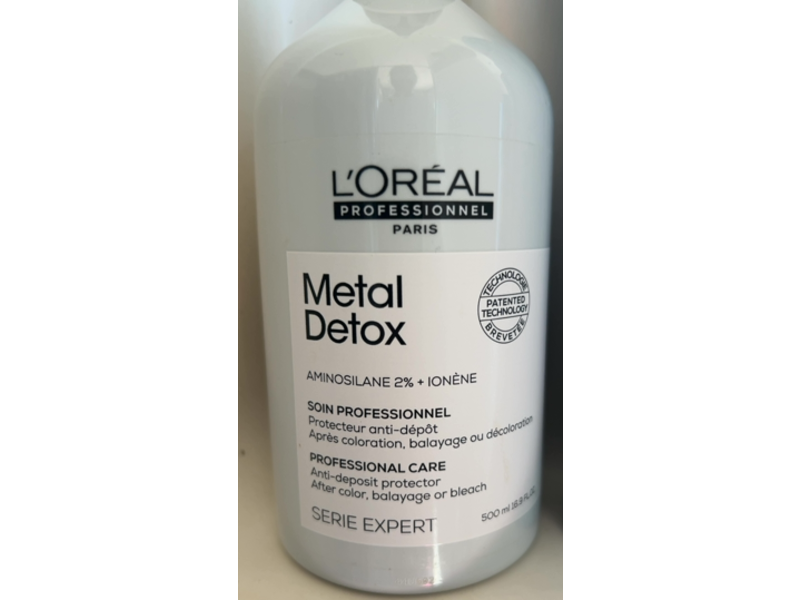 L'Oreal Professional Care Conditioner, Metal Detox, 16.9 fl oz/500 mL