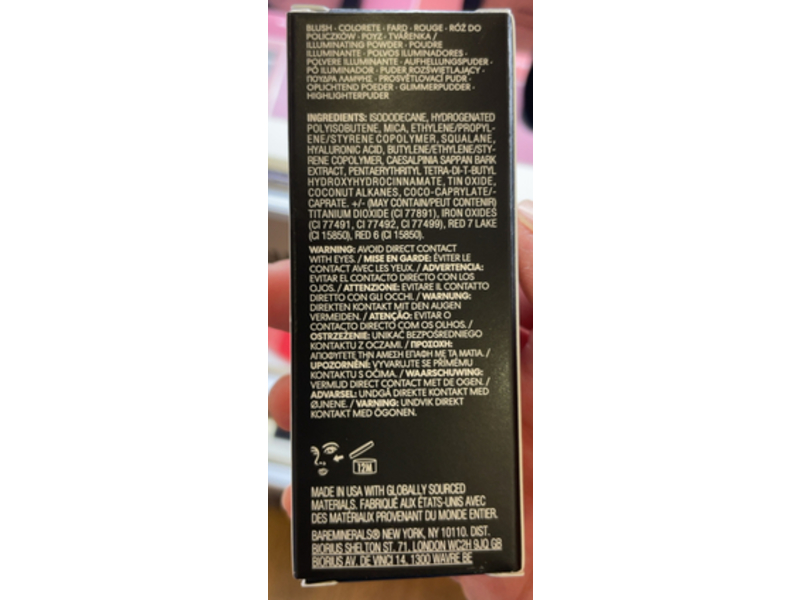 bareMinerals Complexion Rescue Highlighting Blush, Pink Glow, 0.5 fl oz/15 mL