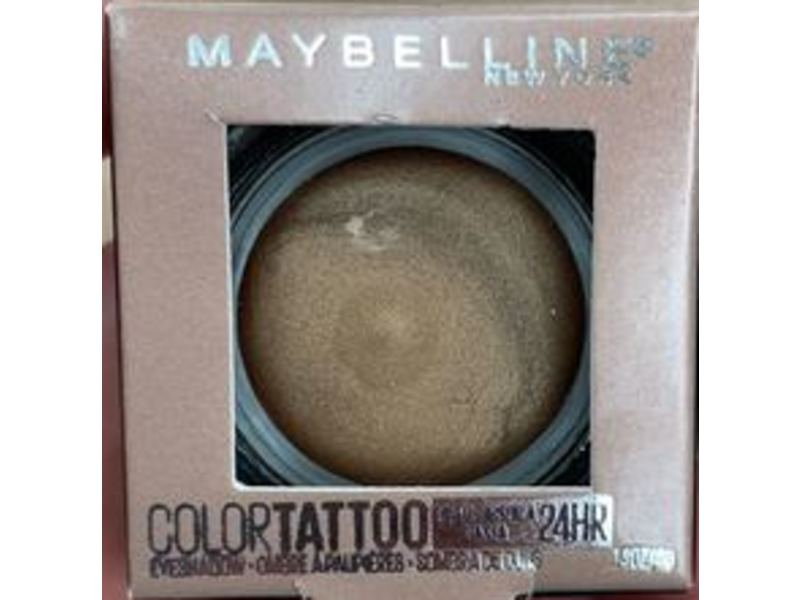 Maybelline New York Color Tattoo Eyeshadow Pots Makeup, High Roller, 0.14 oz/4 g