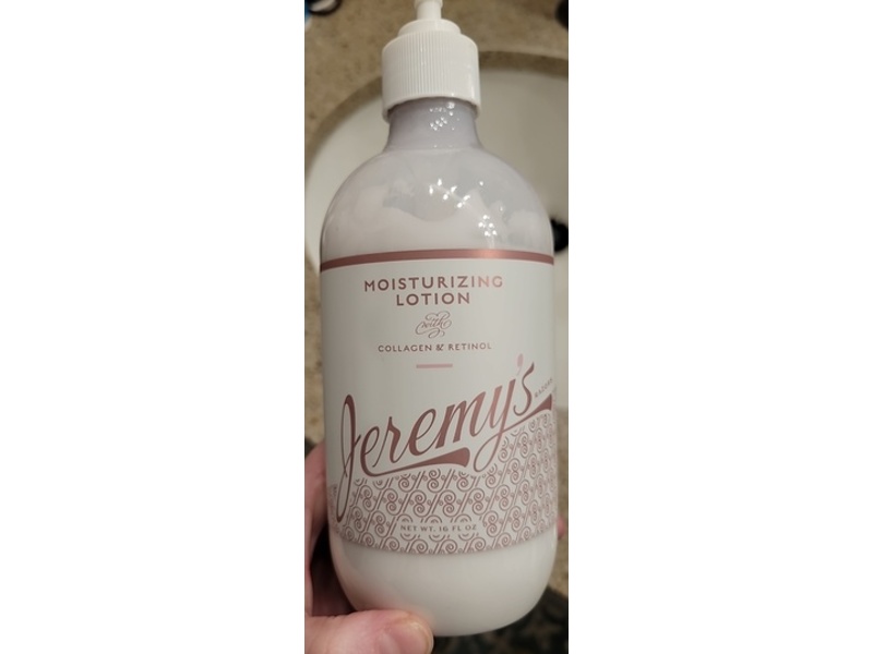 Jeremy's Razors Moisturizing Lotion, Collagen & Retinol, 16 fl oz