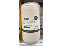 Biom All-Purpose Cleaning Wipes, Fragrance Free 60 Count - Image 3