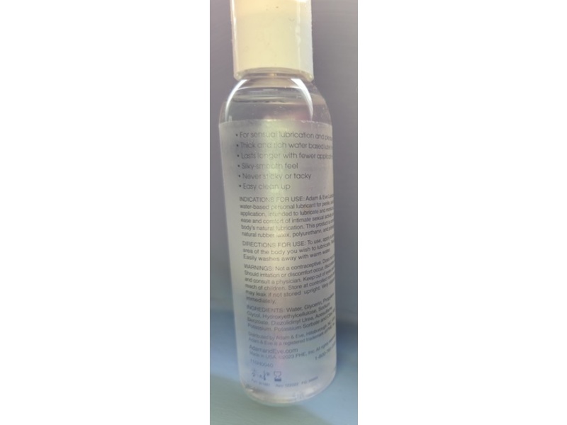 Adam & Eve Water Based Lube Lubricants, 4 fl oz/118 mL