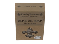 Earthy Browns Olive Oil Soap, Heine Scrub, 6 oz - Image 2