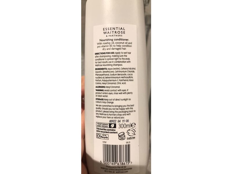 Essential Waitrose & Partners Nourishing Conditioner, 300 mL