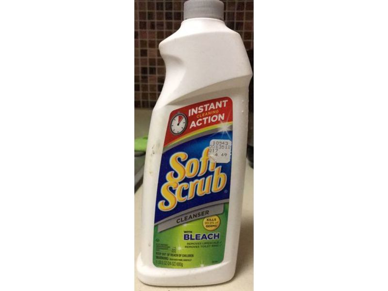 Soft Scrub Cleanser, Bleach, 24 oz/680 g, Pack Of 3