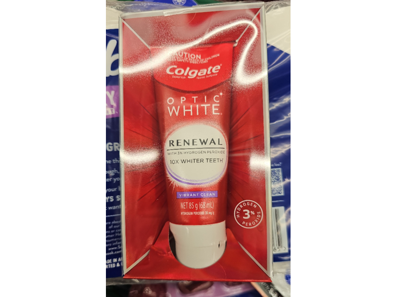 Colgate Optic White Renewal Toothpaste, Vibrant Clean, 85 g