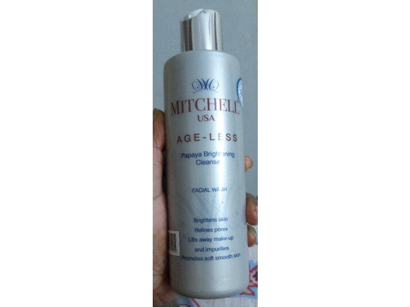 Mitchell Usa Age-Less Brightening Cleanser Facial Wash, Papaya, 200 mL