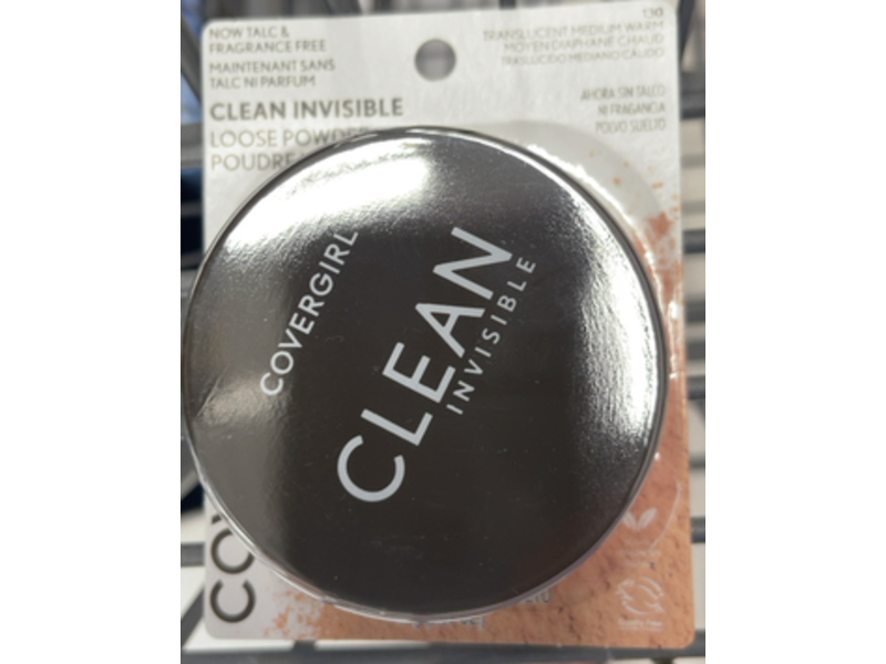 Covergirl Clean Invisible Loose Powder, 130 Translucent Medium Warm, 18 g