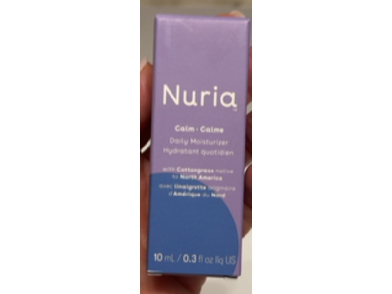 Nuria Calm Daily Moisturizer, Cottongrass, 0.3 fl oz/10 mL