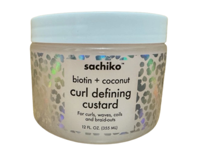 Sachiko Curl Defining Custard, Biotin + Coconut, 12 fl oz/355 mL