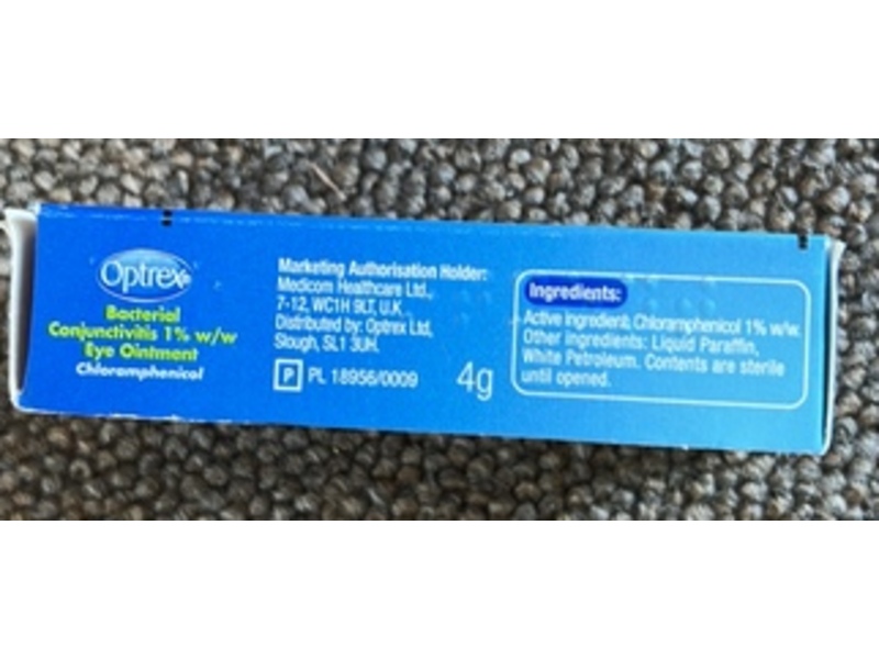 Optrex Bacterial Conjunctivitis 1% w/w Eye Ointment, 4 g