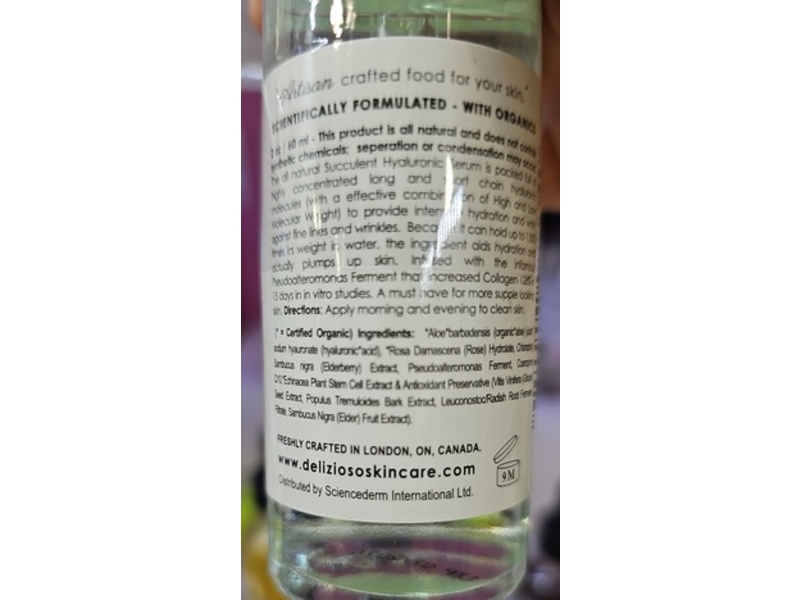 Delizioso Skincare Succulent Cell HA Facial Serum, 3mL