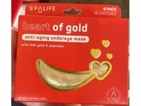 SpaLife Heart of life Gold Anti-Aging Undereye Mask, Pack Of 8 - thumbnail 2