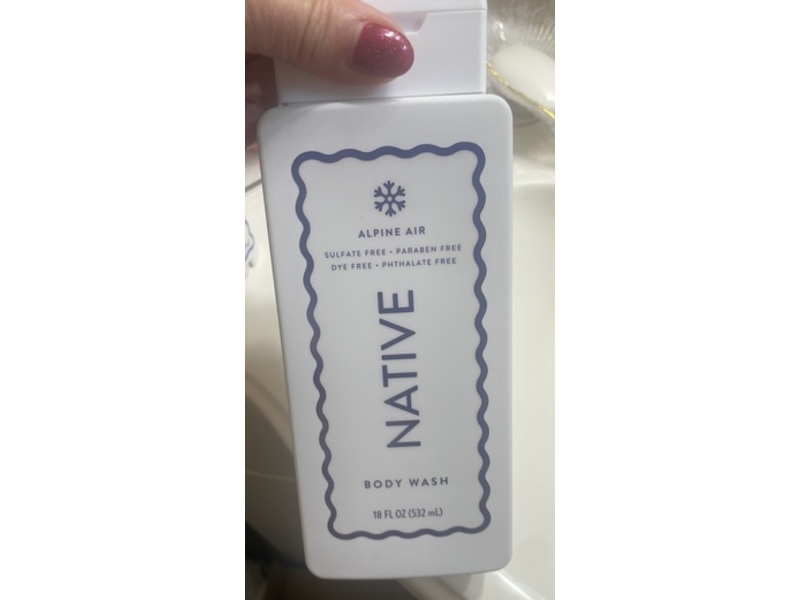 Native Body Wash, Alpine Air, 18 fl oz/532 mL, 2 Pack