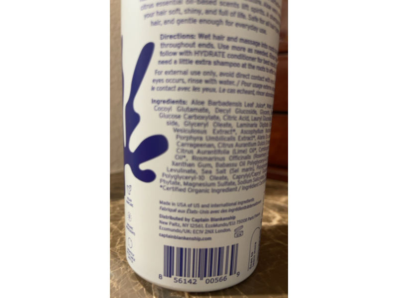 Captain Blankenship Cleanse Shampoo, Aloe & Seaweed, 10 fl oz/295 mL