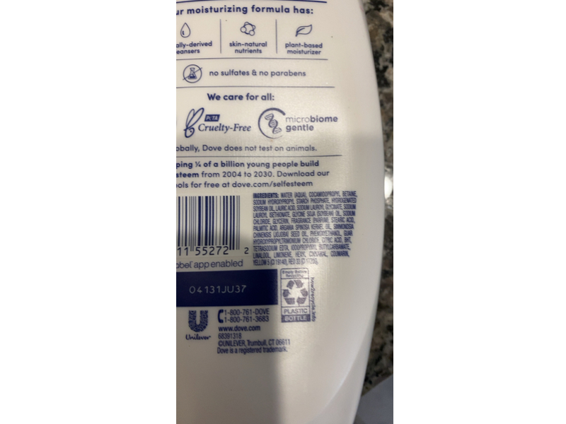 Dove Nourishing Body Wash, Dryness Relief, 22 oz, Pack Of 11