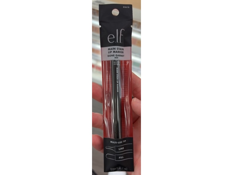 e.l.f Main Stain Lip Marker, Gone Garnet Red,0.034 fl oz/1 mL
