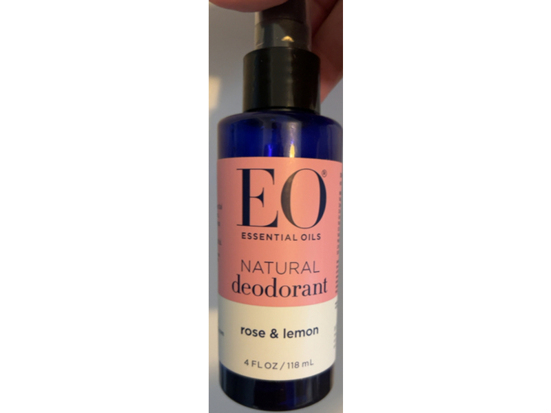 EO Deodorant Spray, Rose & Lemon, 4 fl oz/118 mL
