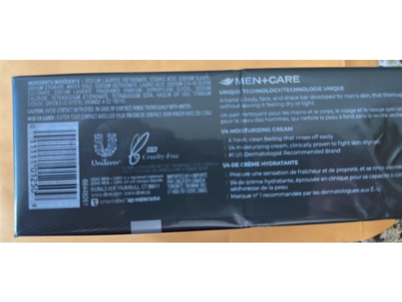 Dove Men + Care 3-In-1 Hand + Body & Face Shave Bar, Extra Fresh, 3.75 oz/106 g, 8 Count