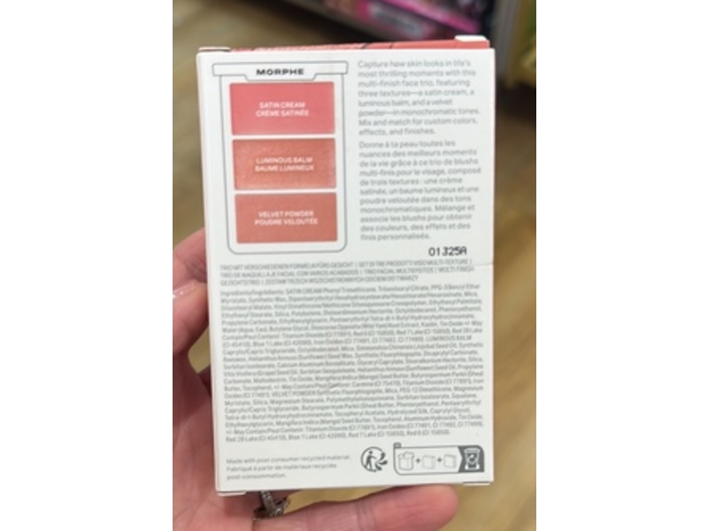 Morphe Cheek Thrills Multi-Finish Face Trio, After Party, 0.38 oz/10.8 g