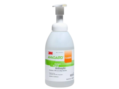 3M Avagard Foaming Instant Hand Antiseptic, 16.9 fl oz/500 mL