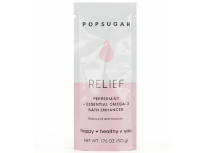 Popsugar Relief Bath Enhancer, Peppermint + Omega-3 , 1.76 oz/50 g