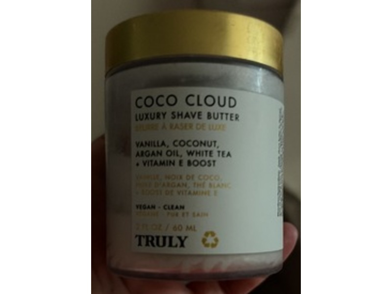 Truly Luxury Shave Butter, Coco Cloud, 2 fl oz/60 mL