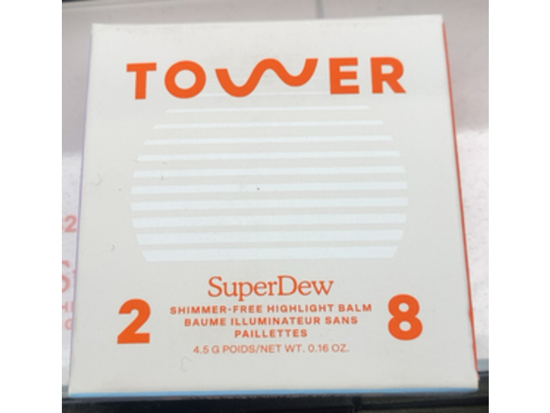 Tower 28 SuperDew Shimmer-Free Highlight Balm, Clear, 0.16 oz/4.5 g